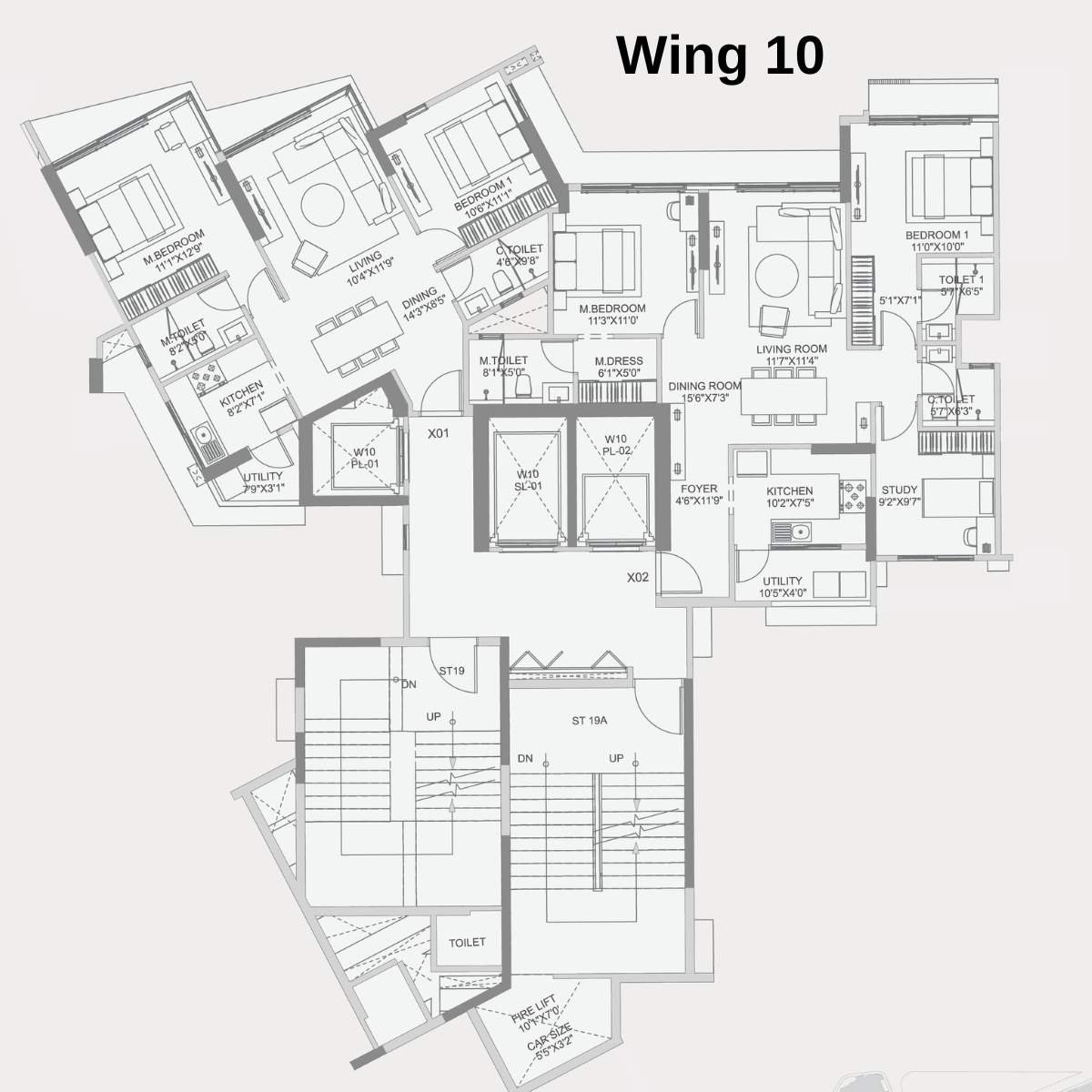 Adani-10-BKC-Floor-Plan-Zone-C-Wing-10